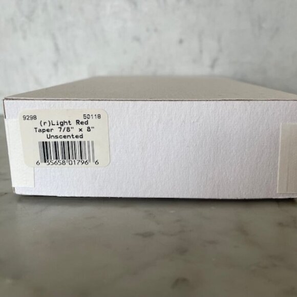 VINTAGE Pink Tapered Candles 8" Tall Qty 12 - Picture 7 of 9